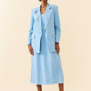 Sloan Blazer - Pearly Blue